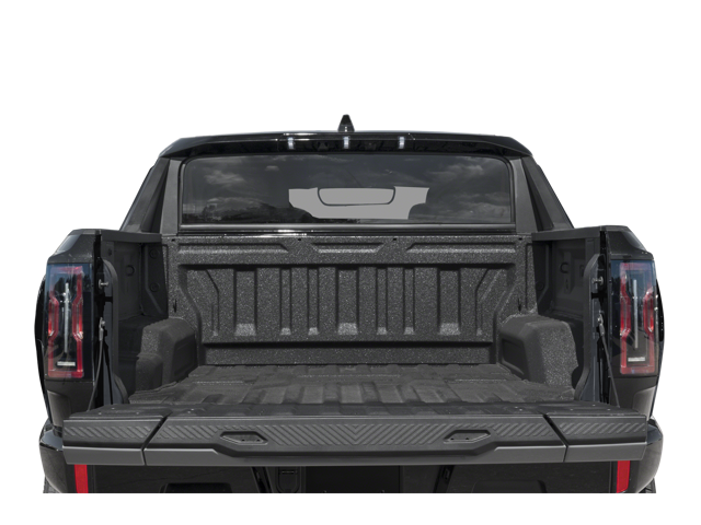 2025 GMC Hummer EV Pickup rear view with open bed