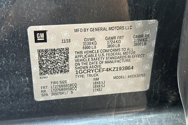 2019 Chevrolet Silverado 1500 Custom Trail Boss