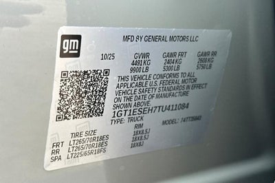 2026 GMC Sierra EV Elevation Standard Range