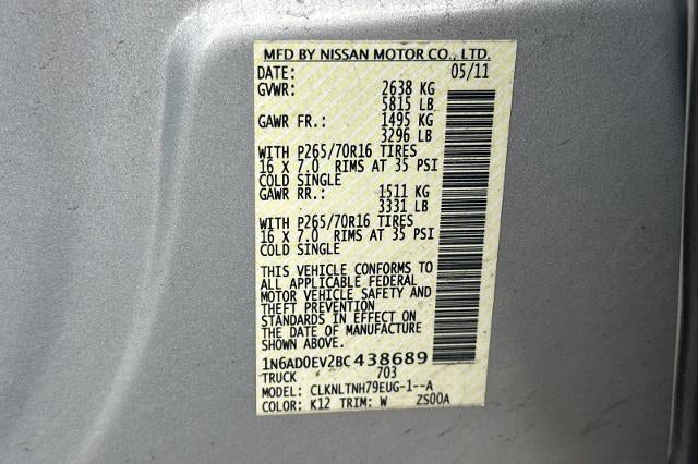 2011 Nissan Frontier SV