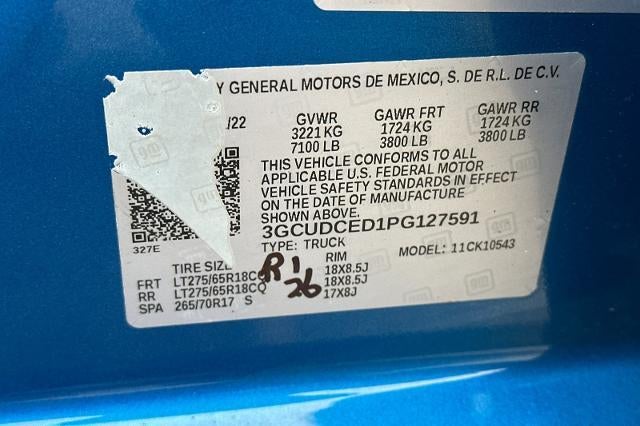 2023 Chevrolet Silverado 1500 Custom Trail Boss