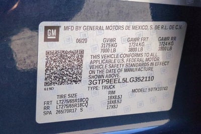 2020 GMC Sierra 1500 AT4