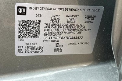 2024 GMC Sierra 1500 AT4X