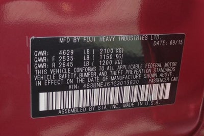 2016 Subaru Legacy 3.6R Limited