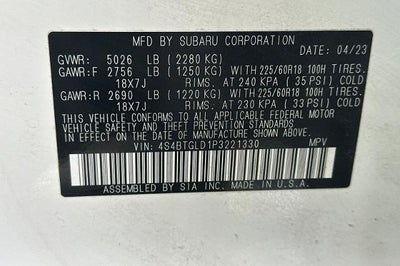 2023 Subaru Outback Onyx Edition XT