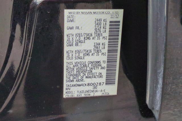 2012 Nissan Xterra Pro-4X