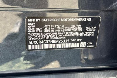 2022 BMW X5 sDrive40i
