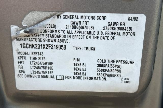 2002 Chevrolet Silverado 2500 HD LT