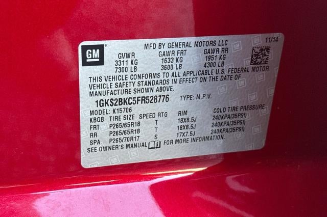 2015 GMC Yukon SLT