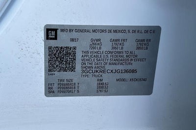 2018 Chevrolet Silverado 1500 LT