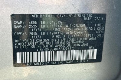 2015 Subaru Outback 2.5i Premium