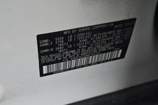 2021 Subaru Outback Onyx Edition XT