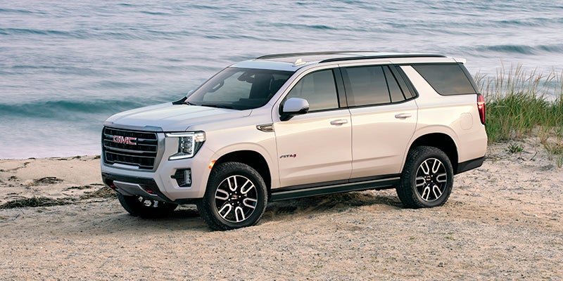 2024 GMC Yukon on a beach