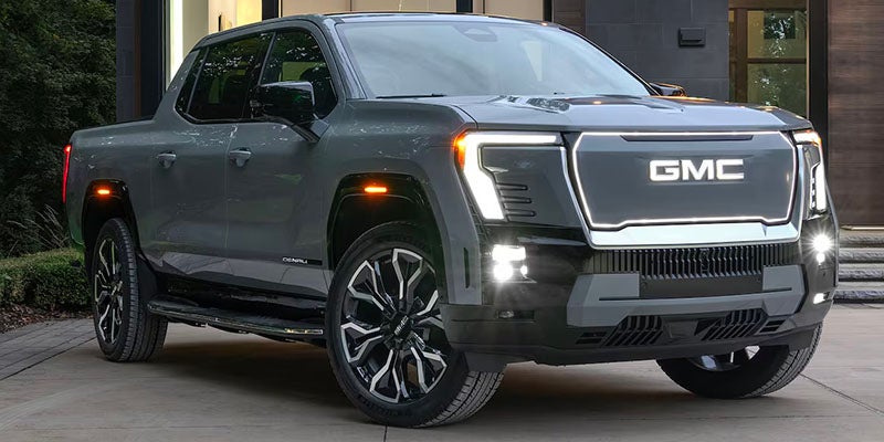 2025 GMC Sierra EV Denali parked on a driveway